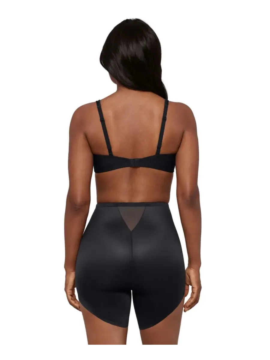 Эффектные короткие шорты с косым низом, модель 2447 Miraclesuit — изображение 3 из 4, черный