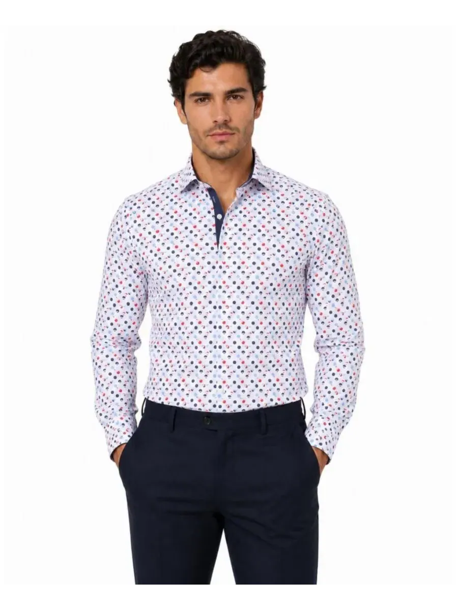 Рубашка с длинным рукавом, Slim Fit Elie Balleh — изображение 1 из 5, белый
