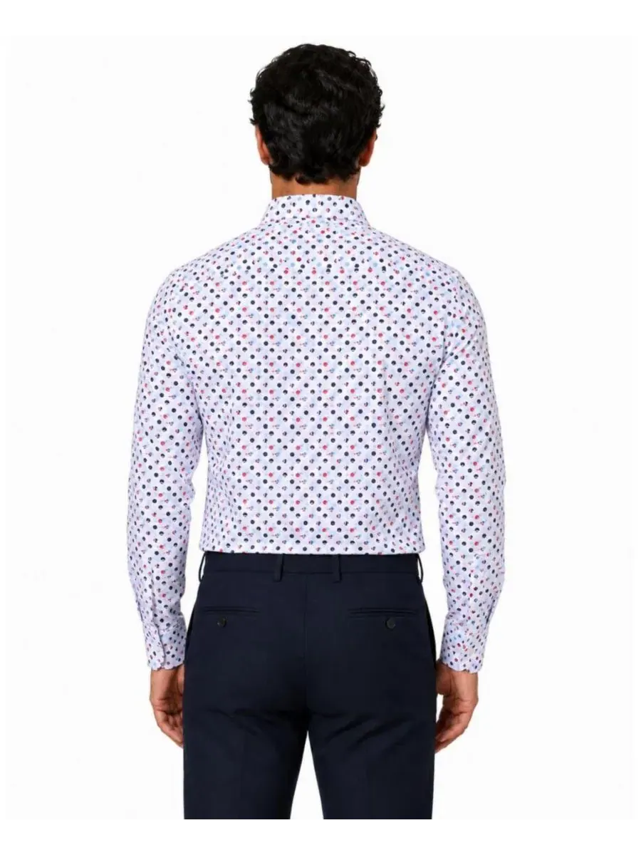 Рубашка с длинным рукавом, Slim Fit Elie Balleh — изображение 2 из 5, белый