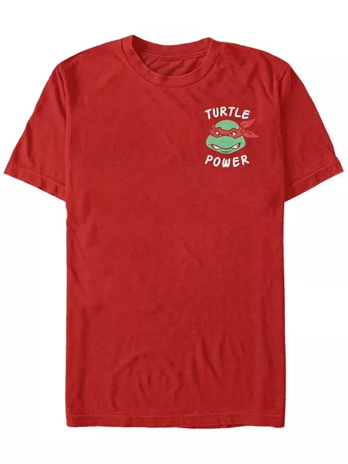 Футболка с коротким рукавом для мужчин Raphael Turtle Power из серии Teenage Mutant Ninja Turtles — изображение 1 из 1