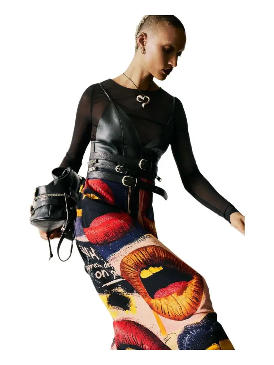 Женское платье на бретельках Desigual — изображение 3 из 5, черный