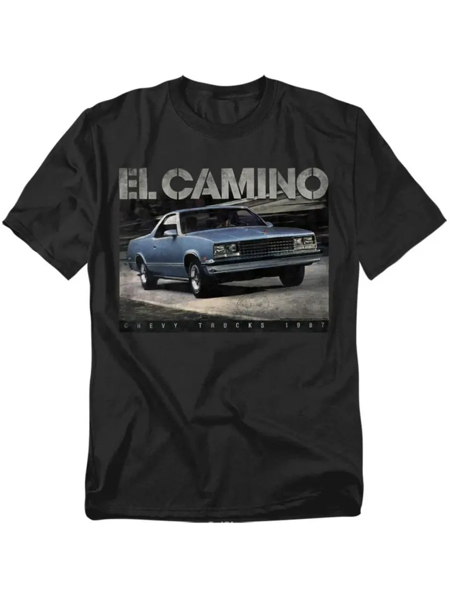 Футболка с длинным рукавом Chevy El Camino Truck 87 Corvette — изображение 1 из 3, черный