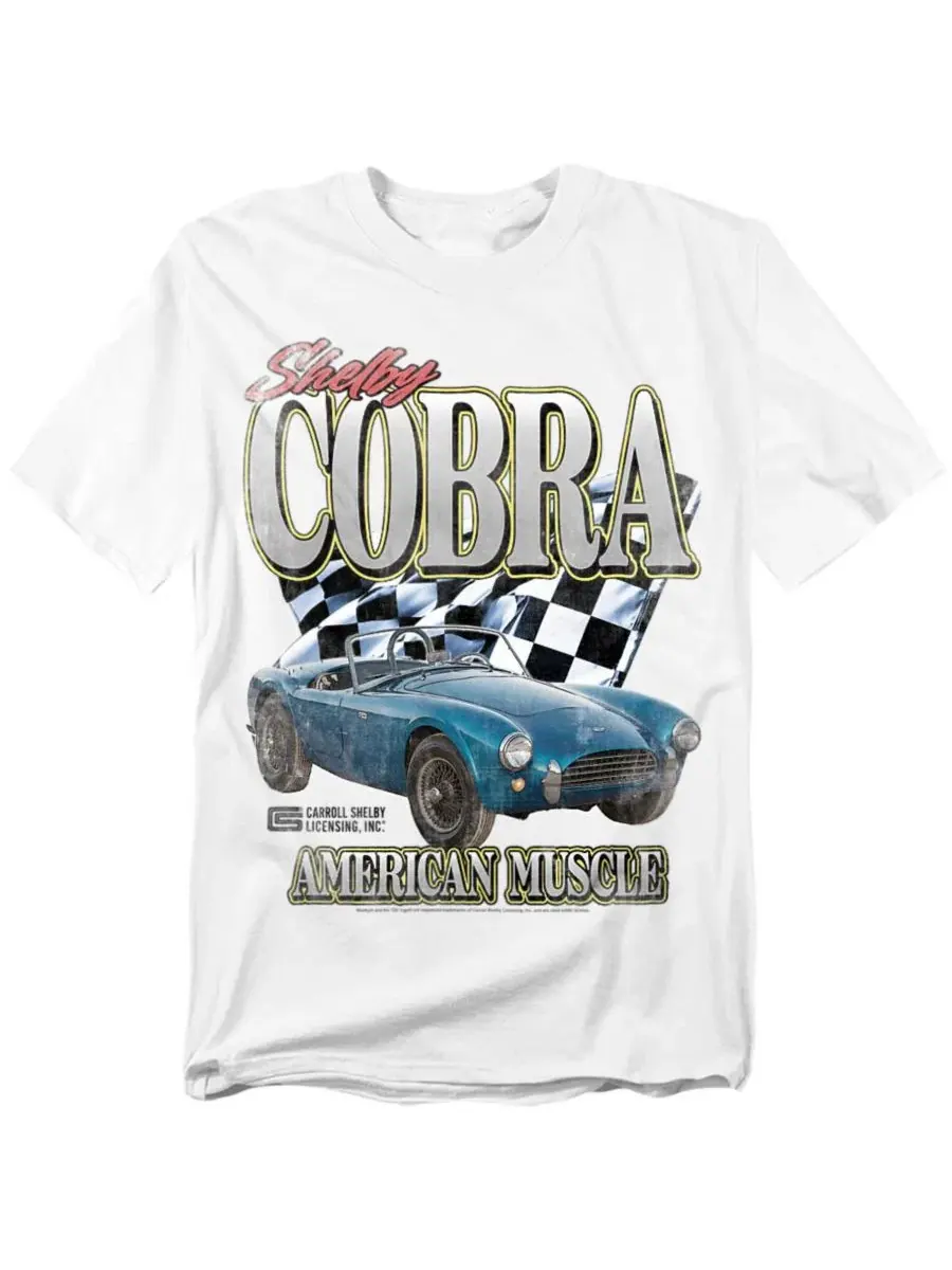 Футболка с принтом Shelby Cobra American Muscle Mustang — изображение 1 из 3, белый