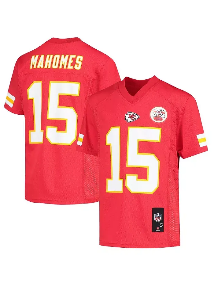 Копия футболки игрока Big Boys Patrick Mahomes Red Kansas City Chiefs Outerstuff — изображение 1 из 3