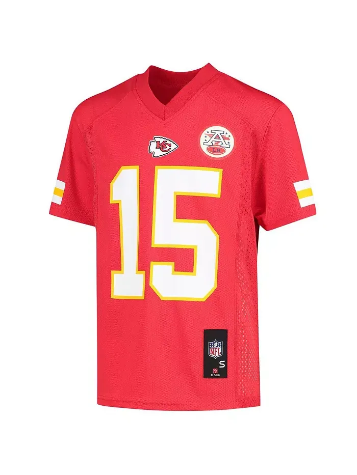 Копия футболки игрока Big Boys Patrick Mahomes Red Kansas City Chiefs Outerstuff — изображение 2 из 3