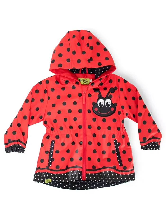 Детский дождевик Lucy Ladybug для девочек (маленькие и большие размеры) Western Chief — изображение 1 из 2, красный