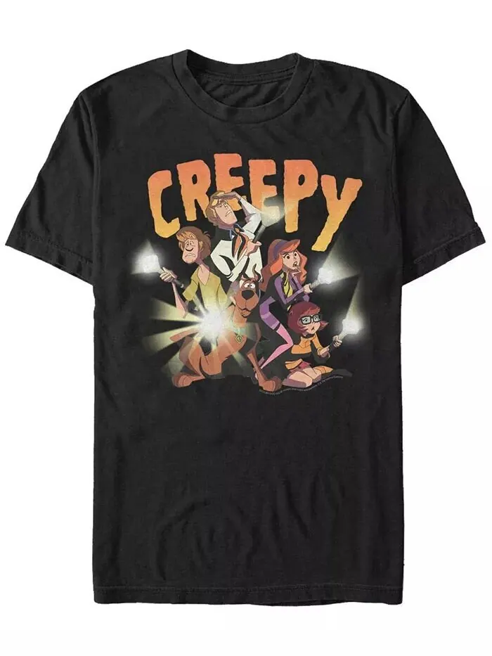 Мужская футболка с короткими рукавами Scooby-Doo Creepy Flashlight Group Fifth Sun — изображение 1 из 1