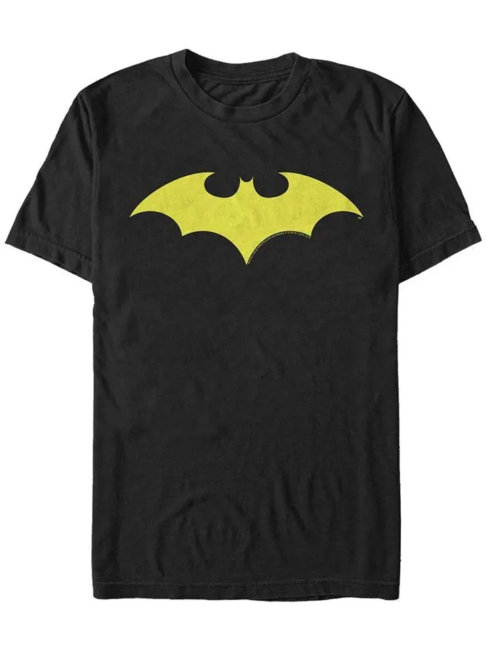 Мужская классическая желтая футболка с короткими рукавами и логотипом DC Batman Fifth Sun — изображение 1 из 1, черный