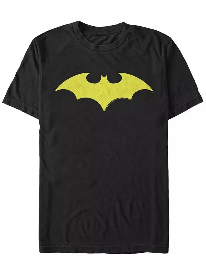 Мужская классическая желтая футболка с короткими рукавами и логотипом DC Batman Fifth Sun — изображение 1 из 1
