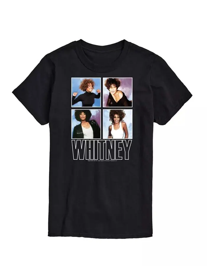 Мужская футболка Whitney Houston с коротким рукавом AIRWAVES — изображение 1 из 2, черный