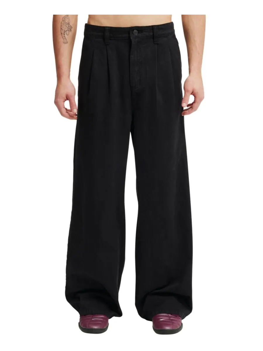 Мужские очень свободные плиссированные брюки COTTON ON — 1