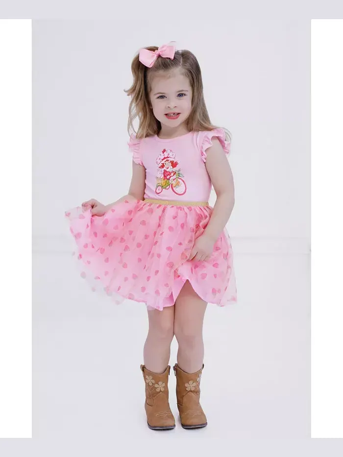 Платье из тюля для девочек Toddler Strawberry Shortcake — изображение 2 из 6, розовый