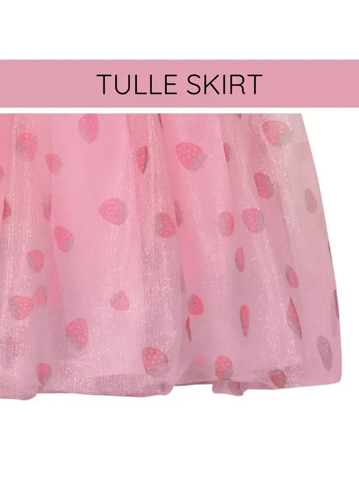 Платье из тюля для девочек Toddler Strawberry Shortcake — изображение 5 из 6, розовый