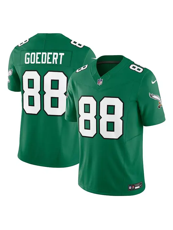Мужская лимитированная джерси Philadelphia Eagles Vapor F.U.S.E. Dallas Goedert Kelly Nike — изображение 1 из 3, зеленый