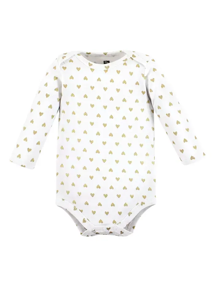 Боди Hudson Cotton с длинными рукавами для девочек, упаковка 5 шт Hudson Baby — изображение 3 из 7
