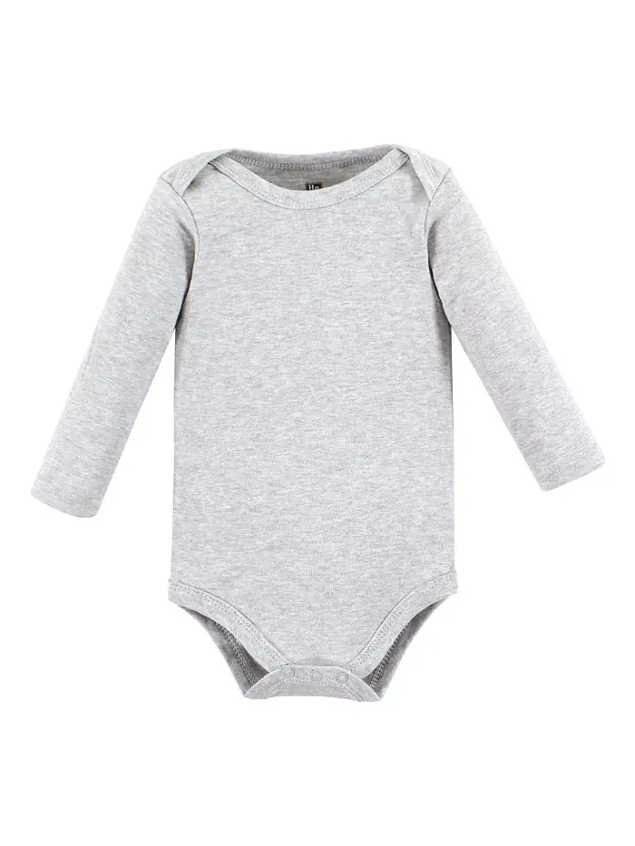 Боди Hudson Cotton с длинными рукавами для девочек, упаковка 5 шт Hudson Baby — изображение 4 из 7