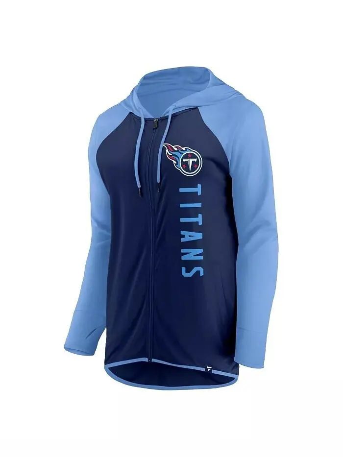 Женская темно-синяя толстовка с молнией во всю длину для поклонников Tennessee Titans Forever — изображение 3 из 3