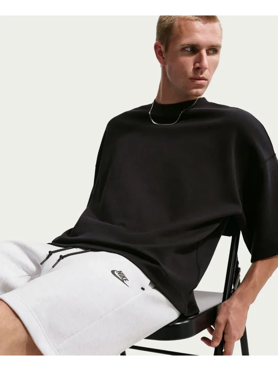 Мужские шорты из технологичного флиса стандартного кроя Nike — изображение 4 из 5, серый