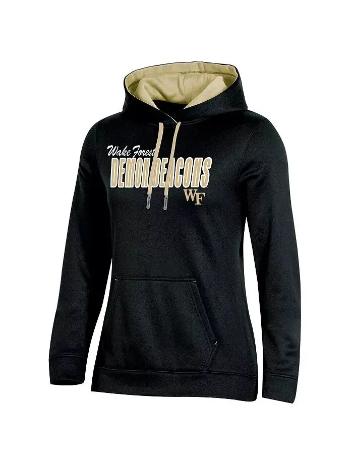 Женская толстовка с капюшоном Black Wake Forest Demon Deacons Team Champion — изображение 3 из 3