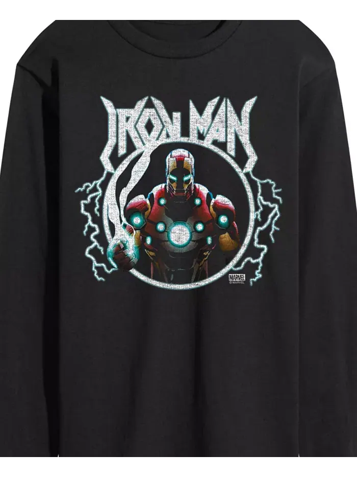 Мужская футболка с длинным рукавом Iron Man AIRWAVES — изображение 3 из 3, черный