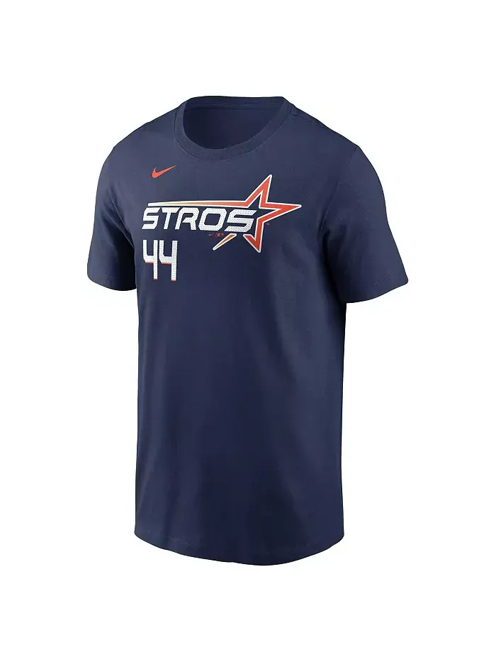 Мужская футболка Yordan Alvarez Houston Astros City Connect 2025 с именем и номером — изображение 2 из 3, синий