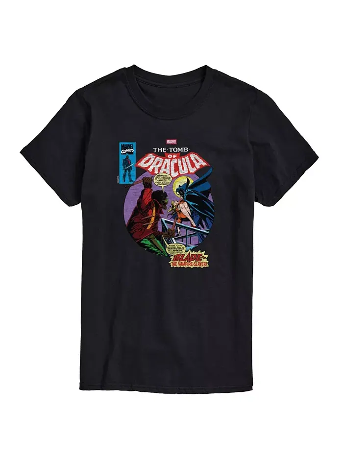 Мужская футболка с коротким рукавом Marvel Blade Tomb of Dracula AIRWAVES — изображение 1 из 3, черный