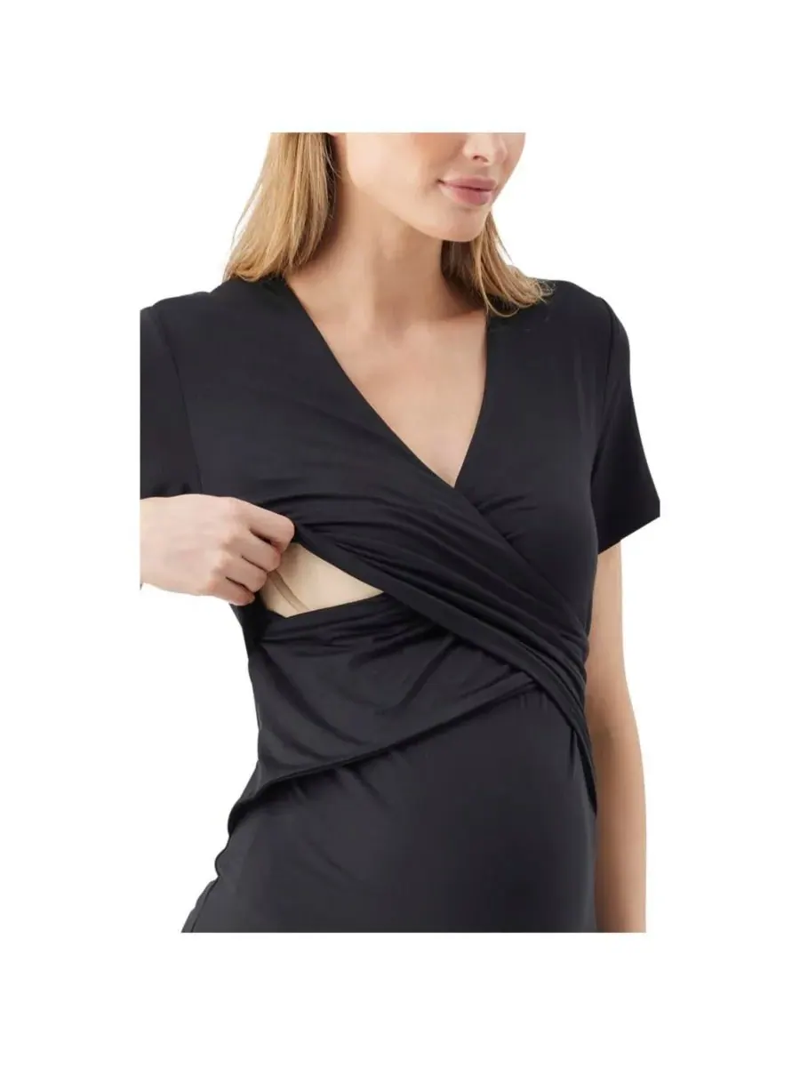 Футболка для кормления Maternity Ripe Luxe Knit Embrace Ripe Maternity — изображение 4 из 6, черный