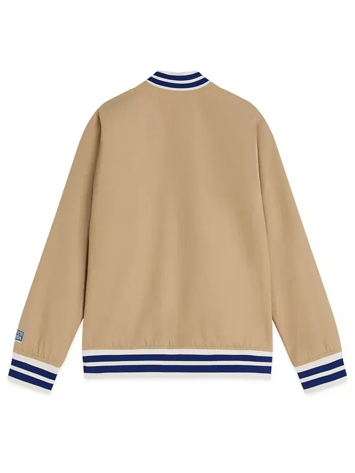 Мальчиковая куртка-бомбер реверсивная размер 4T-7T Scotch & Soda — изображение 3 из 6, коричневый