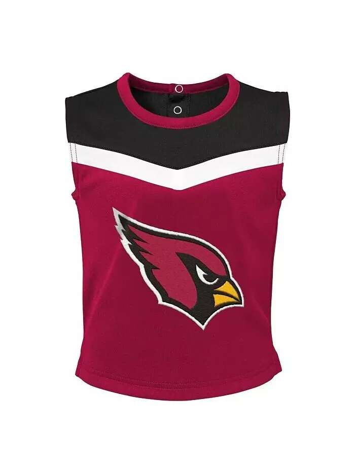 Комплект из двух предметов группы поддержки для девочек Cardinal Arizona Cardinals Spirit Cheer с — изображение 2 из 4