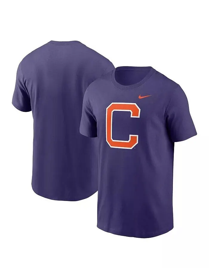 Мужская фиолетовая футболка с альтернативным логотипом Clemson Tigers Primetime Evergreen Nike — изображение 1 из 3