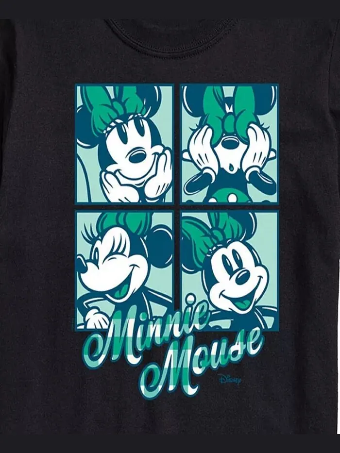 Мужская футболка с коротким рукавом Disney Minnie Mouse AIRWAVES — изображение 3 из 3, черный