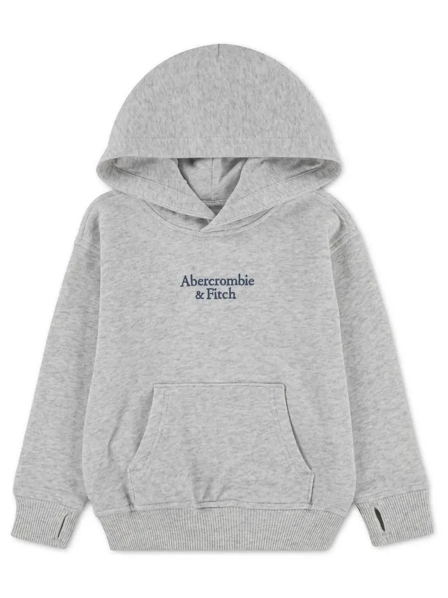 Детская толстовка с капюшоном и логотипом Essential Logo для мальчиков 2T-5T Abercrombie Kids — изображение 1 из 3