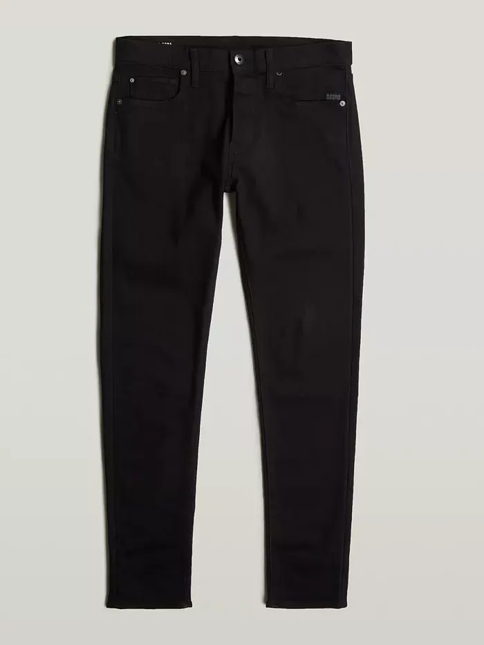 Мужские облегающие джинсы 3301 G-Star Raw — изображение 6 из 6, черный