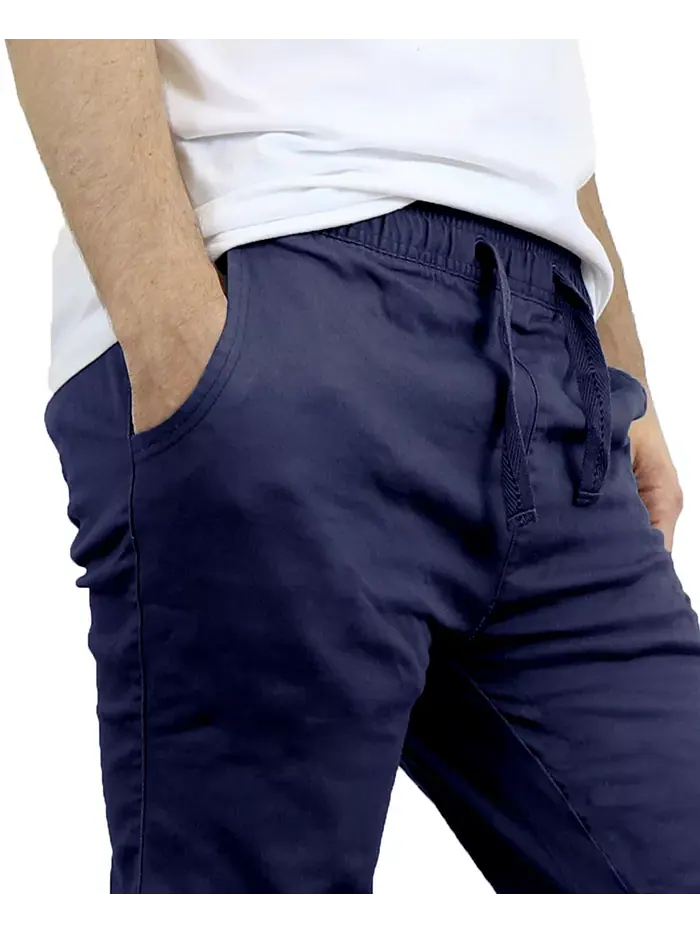 Мужские джинсы-джоггеры Slim Fit Basic Stretch Twill, набор из 3 штук Galaxy By Harvic — изображение 4 из 5, коричневый