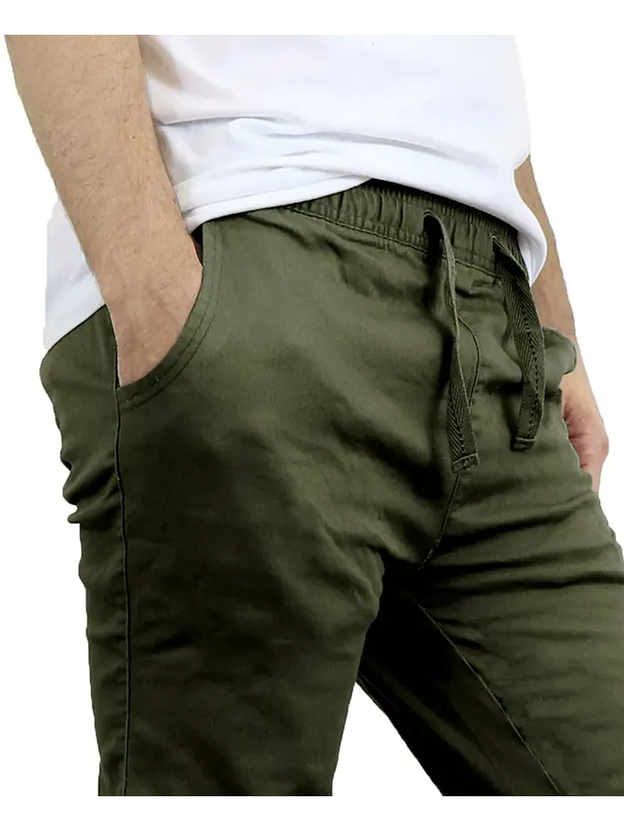 Мужские джинсы-джоггеры Slim Fit Basic Stretch Twill, набор из 3 штук Galaxy By Harvic — изображение 5 из 5, коричневый