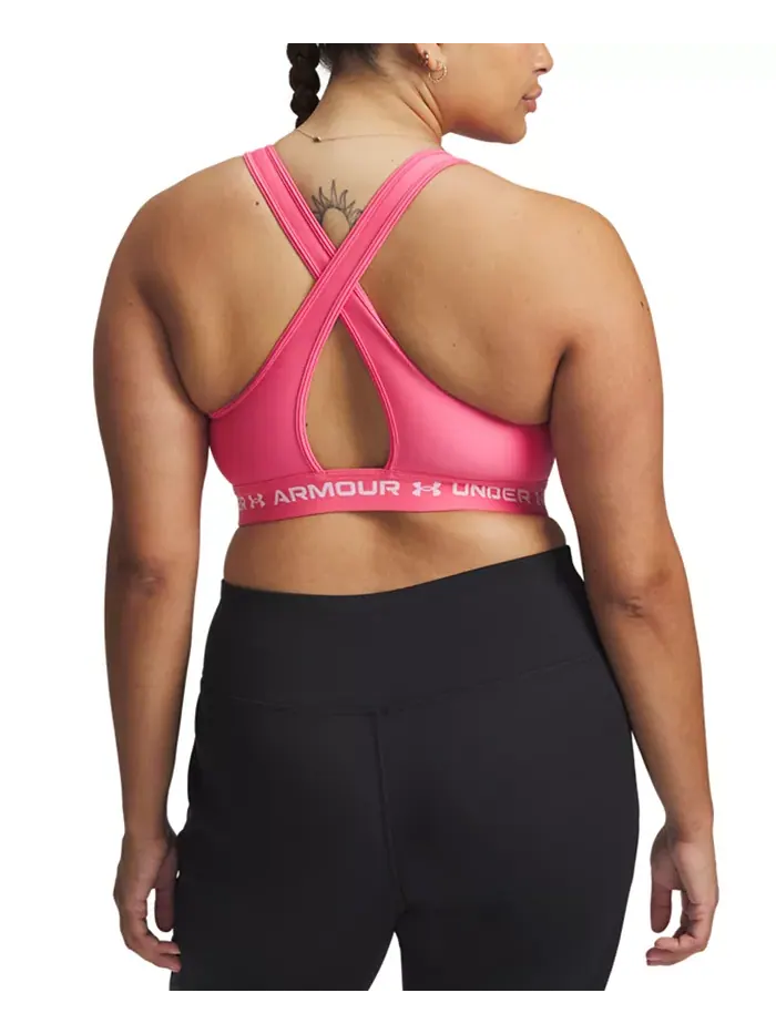 Женский спортивный бюстгальтер Medium Impact Under Armour — изображение 2 из 2, розовый