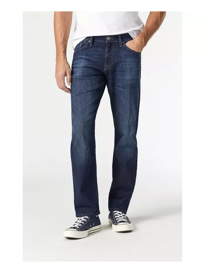 Мужские джинсы Mavi Myles прямого кроя в темном оттенке Williamsburg Mavi Jeans — изображение 1 из 1, нет цвета