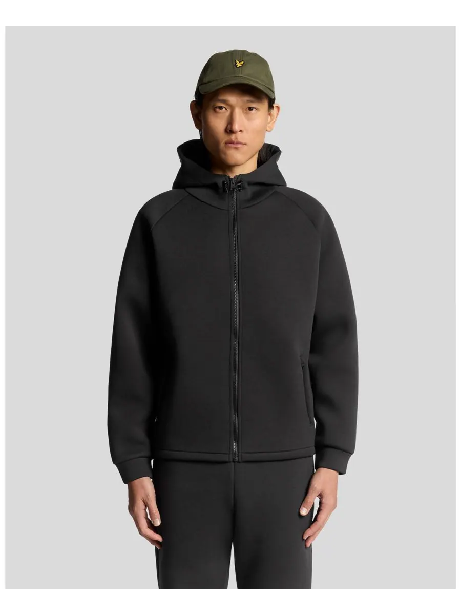 Мужская неопреновая толстовка на молнии Lyle & Scott — изображение 1 из 6, черный