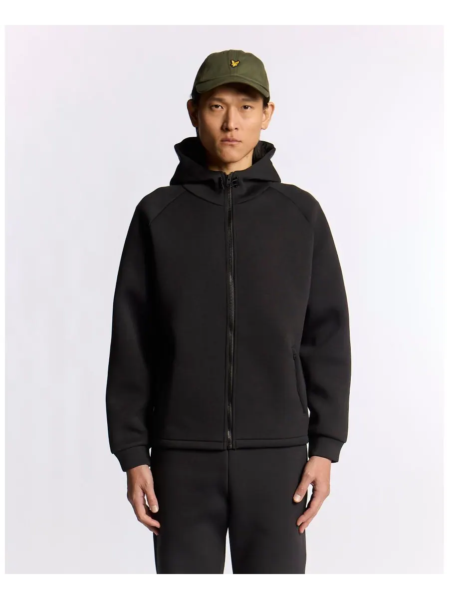 Мужская неопреновая толстовка на молнии Lyle & Scott — изображение 3 из 6, черный