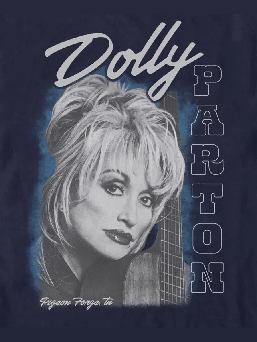 Футболка с гитарой Dolly Guitar Fifth Sun — изображение 3 из 3, темно-синий