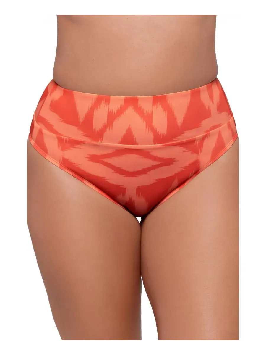 Женские плавки-бикини S3 Smoothing Ultra-Banded с высокой талией S3 Apparel, Diamond Ikat Watermelon