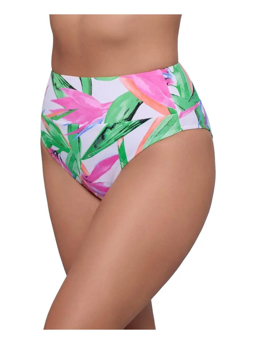 Женские плавки-бикини S3 Smoothing Ultra-Banded с высокой талией S3 Apparel, Birds Of Paradise — изображение 2 из 3