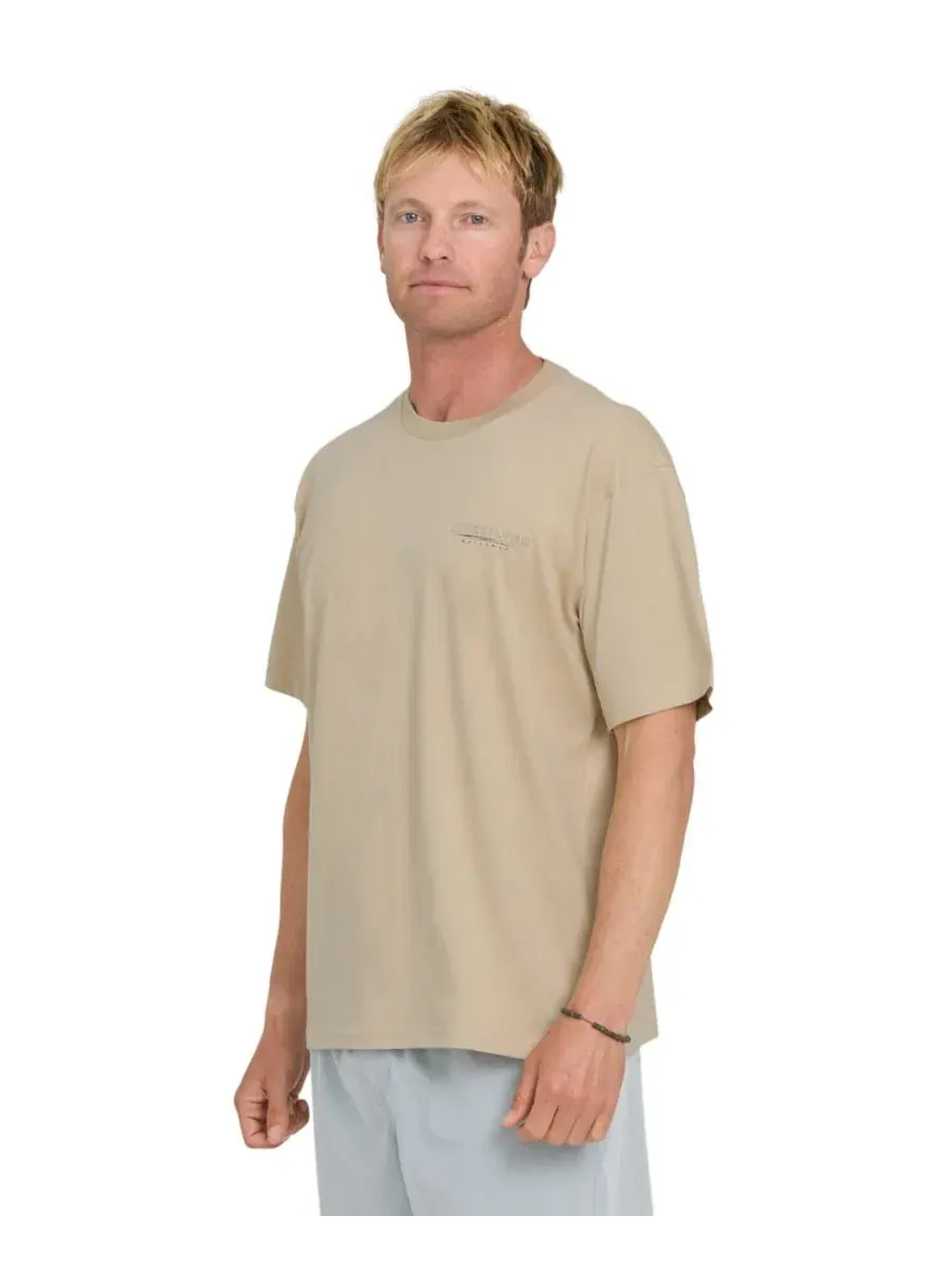 Футболка с коротким рукавом Anchors Down Quiksilver Waterman, Plaza Taupe — изображение 2 из 3