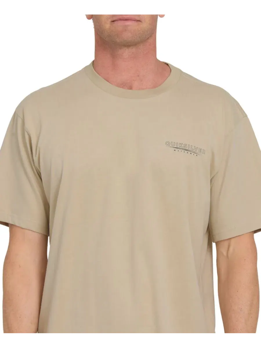 Футболка с коротким рукавом Anchors Down Quiksilver Waterman, Plaza Taupe — изображение 3 из 3