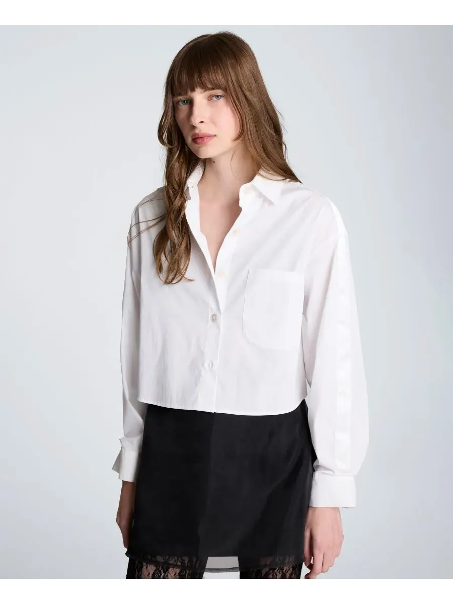 Женская блузка из поплина с пуговицами спереди Kenneth Cole