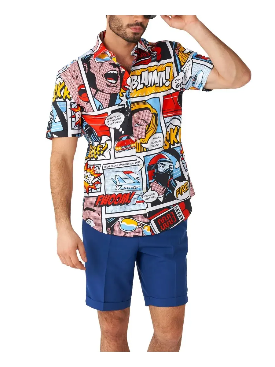 Мужская футболка с коротким рукавом "Danger Days" OppoSuits — изображение 5 из 5, мульти