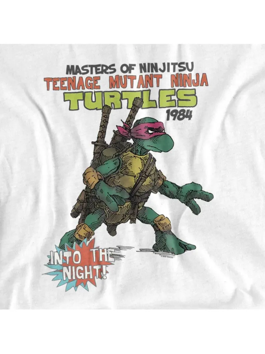 Футболка с принтом Into The Night Teenage Mutant Ninja Turtles — изображение 2 из 3, белый