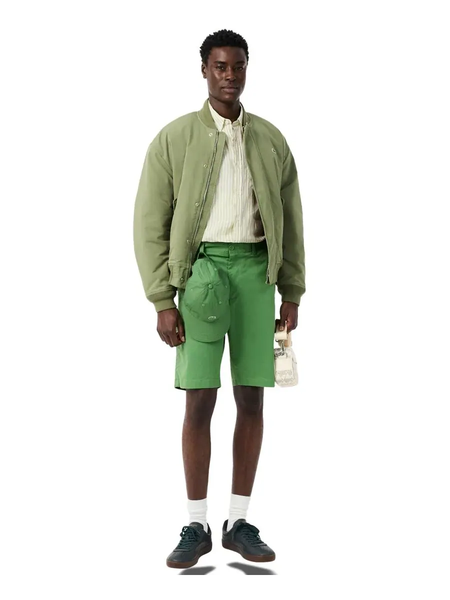 Мужская льняная рубашка Lacoste, стандартный крой, с нагрудным карманом — изображение 2 из 5