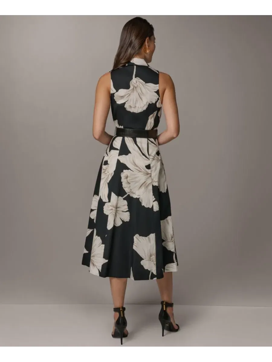 Платье-рубашка без рукавов с поясом Petite Belted Sleeveless Shirt-Dress Donna Karan New York — изображение 5 из 5