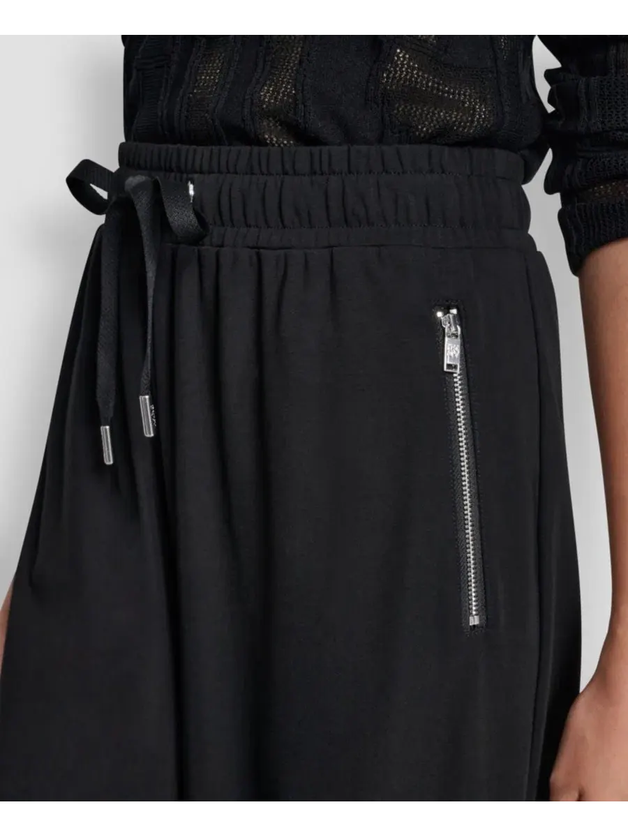 Штаны с широкой штаниной Soho Ponte Pull-On Wide-Leg DKNY — изображение 4 из 6, черный